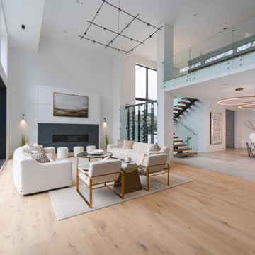 Contemporary Black and White Kitchen in McLean VA