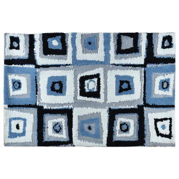 Simple Spaces Blues Indoor Accent Rug 21 x 33