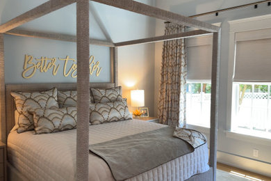 Family room - coastal family room idea in Other