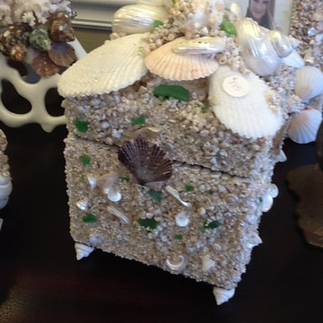 Marianne designs shell mirrors e.t.c