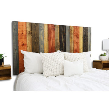 Handcrafted Headboard, Leaner Style, Harvest Mix, King