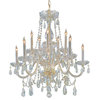 Crystorama 1130-PB-CL-MWP Traditional Crystal Chandelier