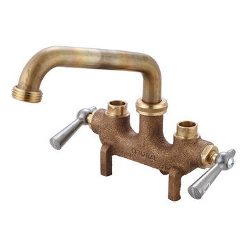 Central Brass 0466 Two Handle Laundry Faucet - Rough Brass