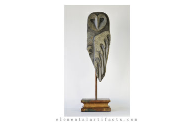 Tyto I - Original Handcarved Stone Sculpture