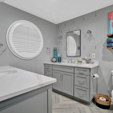 Designing Delight: A Kitchen and Dual Bathroom Makeover for Inspired Living