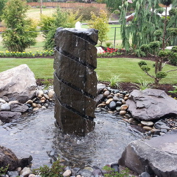 Columbia River Columns cut/drilled made into a bubbler