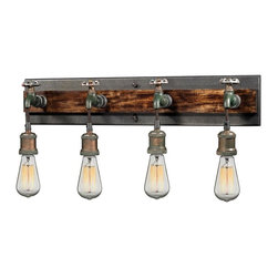 Elk Lighting Jonas 4 Light Vanity in Weathered Multitone - Products