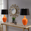 Farah Ceramic Table Lamps, Set of 2, Orange
