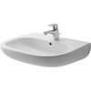 Duravit D-Code 23 5/8"x18 1/8" Bathroom Sink, White, 1 Hole