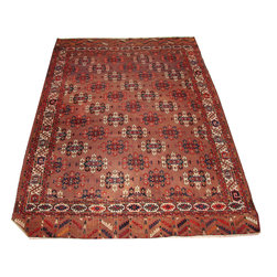Antique 19th century Yamout Turkmen carpet - Floor Rugs