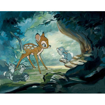 Disney Fine Art Hello Young Prince by Jim Salvati, Gallery Wrapped Giclee