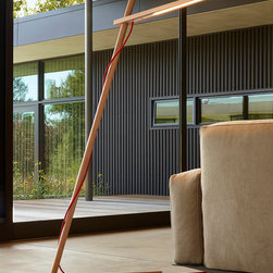 Clamp Floor Lamp | White Oak - Floor Lamps