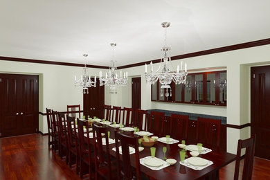 Example of a dining room design in Oklahoma City