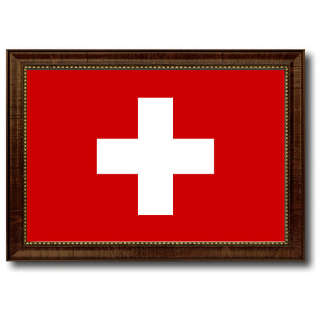 Switzerland Country Flag Canvas Print, 15"x21"