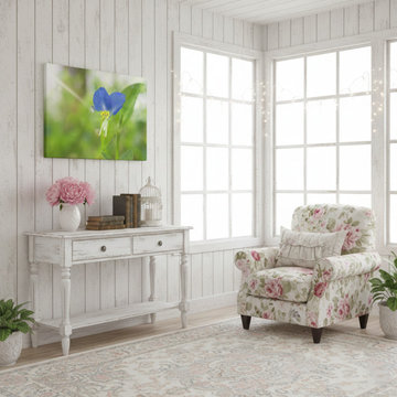 Asiatic Dayflower Shabby Chic Style Wall Art