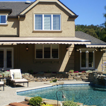 Retractable Awnings - Poolside Shading