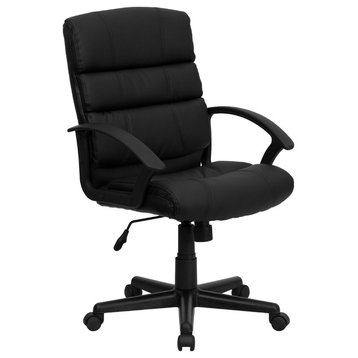 Flash Furniture Bonded Leather Office Chair, Black