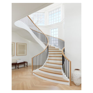 Modern staircase - Beach Style - Staircase - New York - by Stonewater ...