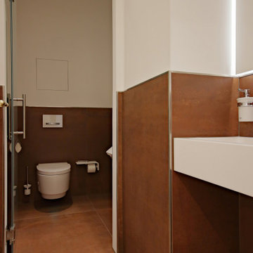 Modernisierung eines Gäste WC's - im Herzen von München - linke Seite