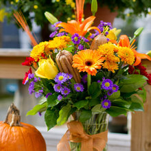 DIY Fall Flower Arrangement