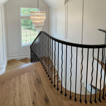 Project #106 | Winding Staircase with Modern Balustrade