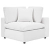 Commix Down Filled Overstuffed Performance Velvet 7-Piece Sectional, White