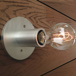 Luxello - Modern Industrial Wall & Ceiling Lamp Brushed Aluminum - Flush-mount Ceiling Lighting