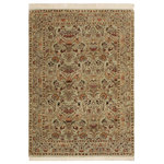 Bareens Designer Rugs - Pak Persian Kathi Lt. Green/Rust Wool Rug - 4'0'' x 6'1'' - Designed with mesmerizing intricacy and gorgeous color palette, this hand-knotted masterpiece demonstrates the beauty and electrifying thrill of Pak Persian art. These meticulously hand-knotted Pak-Persian rug is made with pure wool and features breathtaking traditional, transitional, and tribal designs in bold luxurious color pallets. Known for their intricate designs these rugs are a reproduction of Persian rugs, made in Pakistan with unique Mughal designs. Made by master weavers using the same Persian texture, design and dying technique, we wanted to produce the most significant manifestation of Persian art, life, and culture. This rug is most famous for its exceptional quality, incredible designs, patterns, and vibrant rich color. Pak-Persian rugs made with Persian weave with high knot counts, which enables the high intricacy and detail found in the patterns are also referred to as "State of art", each color adds a rich beautiful detail in the artwork of this rug. The design, color, and beautiful chromatic composition with a vibrant sheen with intricate designs, exude beauty, elegance, and quality make this rug a masterpiece of its own.