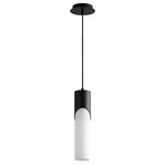 Oxygen Lighting - Oxygen Lighting 3-678-115 Ellipse - 16.75 Inch 5.1W 1 LED Tall Pendant - Warranty: 1 Year/1 Year on LED eclictEllipse 16.75 Inch 5 Black White Opal GlaUL: Suitable for damp locations Energy Star Qualified: n/a ADA Certified: n/a  *Number of Lights: 1-*Wattage:5.1w LED bulb(s) *Bulb Included:Yes *Bulb Type:LED *Finish Type:Black