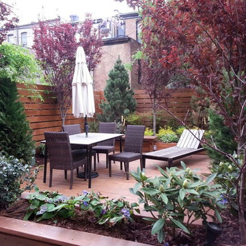 Brooklyn NYC townhouse rear yard landscape design renovation