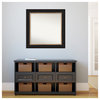 Vogue Black Non-Beveled Wall Mirror 32.5x32.5 in.