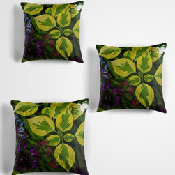 Tropical Garden Throw Pillow - Decorative Pillows
