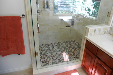 Example of a trendy bathroom design in Other