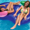 76" Inflatable Purple Side By Side Swimming Pool Lounger Raft