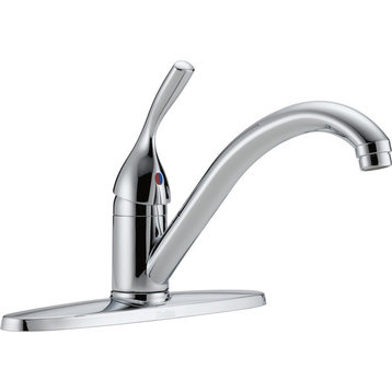Delta 134/100/300/400 Series Single Handle Kitchen Faucet, Chrome, 100-DST
