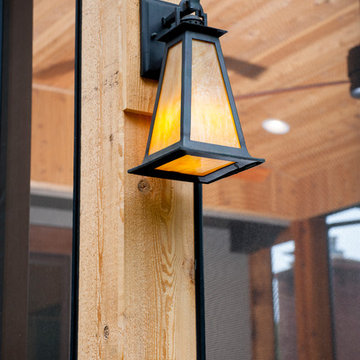 Contemporary Cedar Screen Room