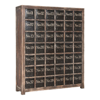 Elk Lighting Artifacts 12-Drawer Apothecary Chest - Farmhouse