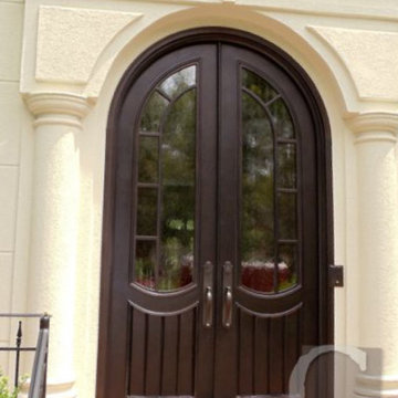 Stately Double Iron Craftsman Doors
