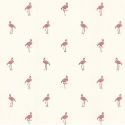 Brewster 56-Square-Foot Flamingo Wallpaper - Wallpaper