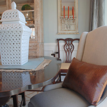 Beaded Chandelier Dining Room
