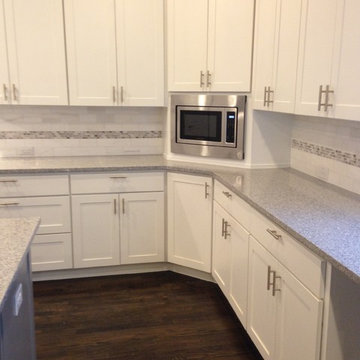 Kitchen- corner microwave