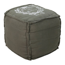 Hunter Green Parisian Poufs - Floor Pillows And Poufs