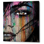 Epic Graffiti - Epic Graffiti "Merge" by Loui Jover, Giclee Canvas Wall Art, 18"x26" - "Merge" by Loui Jover. Australian artist, Loui Jover, has been making art since childhood and never stopped. His series of ink on vintage book pages has been his go-to; which creates depth and offers a back story for each of his subjects. A perfect addition for any home that needs a chic conversational piece.
