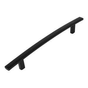 *10 Pack* Cosmas Cabinet Hardware Flat Black Arch Cabinet Pulls #616-160FB