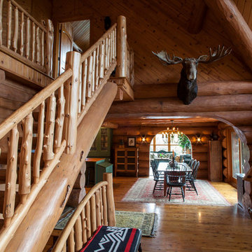 Rustic Elegance Log Home