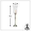 Tulip Top Hurricane Candle Stick Holder, 30.25 Inches Tall