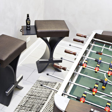 Home Bar with Stools