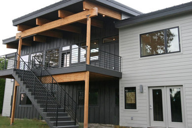 Contemporary exterior home idea in Seattle