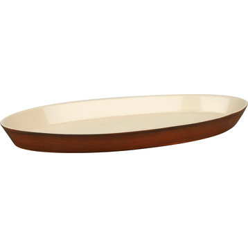 Pure Nature Oval Platter, Brown
