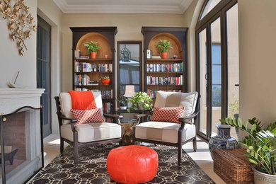 Example of a trendy living room design in Other